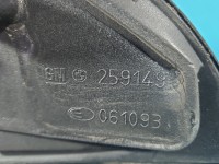 Lusterko lewe Opel Astra II G elektryczny, Europejska, Kod lakieru: Z157, 5 pin, ubytki na szkle, odpryski na obudowie europa