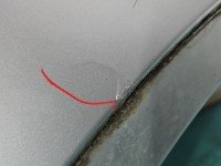 Błotnik przód prawy Bmw X3 e83 srebrny TITANSILBER METALLIC 354/7