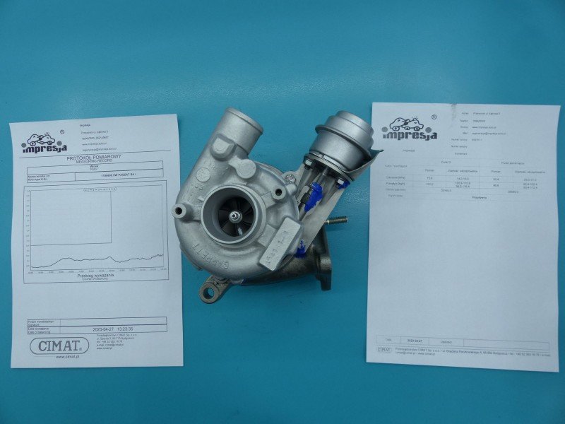 Turbosprężarka Regenerowana Vw Passat B4 454161-1, 028145702D 1.9 tdi