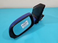 Lusterko lewe pin Honda Civic VII HB 5d kolor niebieski europa