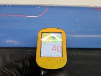 Drzwi tył prawe Renault Trafic II HB 5d niebieski DV489