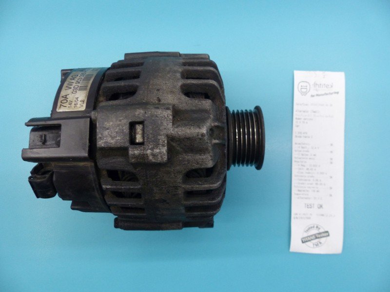 TEST Alternator Skoda Fabia I 03D903025H, SG8B026, 2542747B 1.2 6V