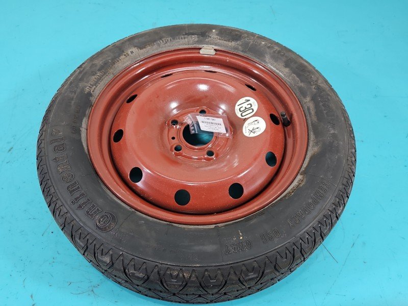 Koło zapasowe 16" dojazdowe dojazdówka Renault Laguna III 5x114.3, Continental, 185 mm, Profil opony: 65, 185/65/R16 5X114.3... Koło zapasowe 16" dojazdowe dojazdówka Renault Laguna III 5x114.3, Continental, 185 mm, Profil opony: 65, 185/65/R16 5X114.3...