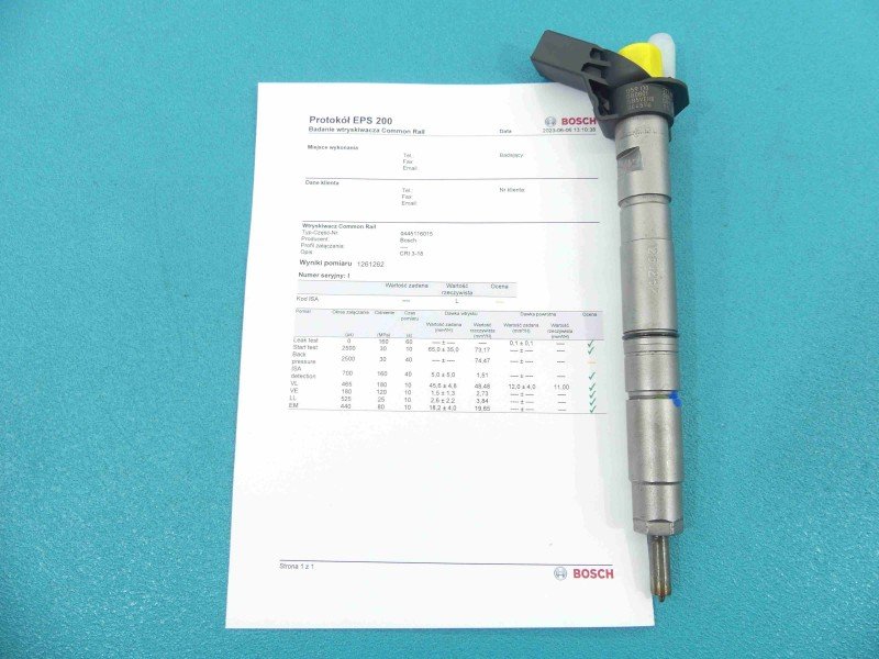 TESTOWANY Wtryskiwacz AUDI Q5 08- 0445116015 3.0 tdi TESTOWANY Wtryskiwacz AUDI Q5 08- 0445116015 3.0 tdi