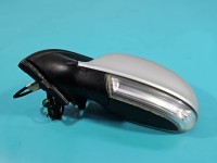 Lusterko lewe Vw Golf VI 6pin, źle spasowana obudowa SREBRNY LA7W TYLKO KOMBI europa