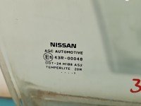 Szyba drzwi tył prawa Nissan Qashqai I J10 06-13 HB