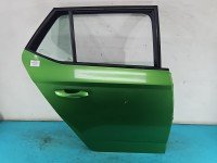 Drzwi tył prawe Skoda Fabia III HB 5d zielony LF6Z