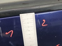 DRZWI PRZÓD LEWE KIEROWCY Renault Scenic I 5d granatowy TEF43