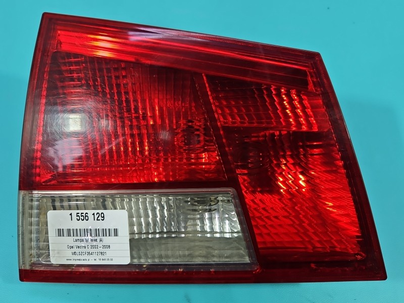 Lampa tył lewa Opel Vectra C kombi Producent części: OPEL, KOMBI KLAPY BAGAŻNIKA Z LISTWĄ ŻARÓWKOWĄ EUROPA