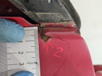 DRZWI PRZÓD PRAWE PASAŻERA Mitsubishi L200 5d czerwony