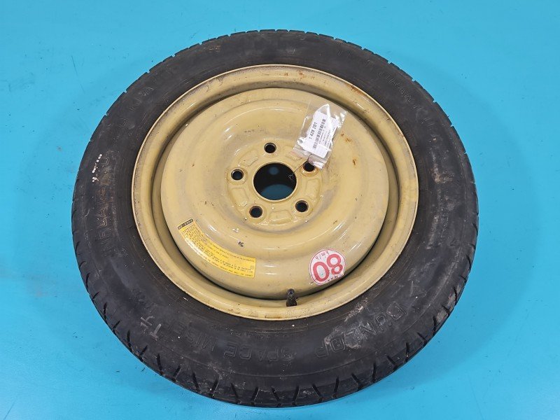 Koło zapasowe 15" dojazdowe dojazdówka Honda Fr-v 5x114.3, Dunlop, 135/90 DUNLOP 5X114.3 Koło zapasowe 15" dojazdowe dojazdówka Honda Fr-v 5x114.3, Dunlop, 135/90 DUNLOP 5X114.3