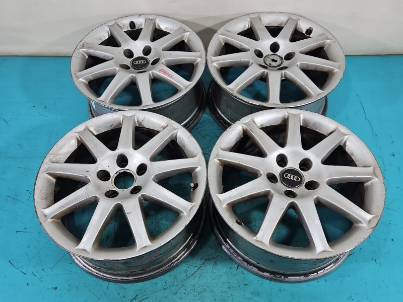 alufelgi felgi 17" komplet Audi A4 B7 R17 Szerokość felgi: 7.0", Rozstaw śrub: 5x112, Odsadzenie (ET): 45, Producent felg:...