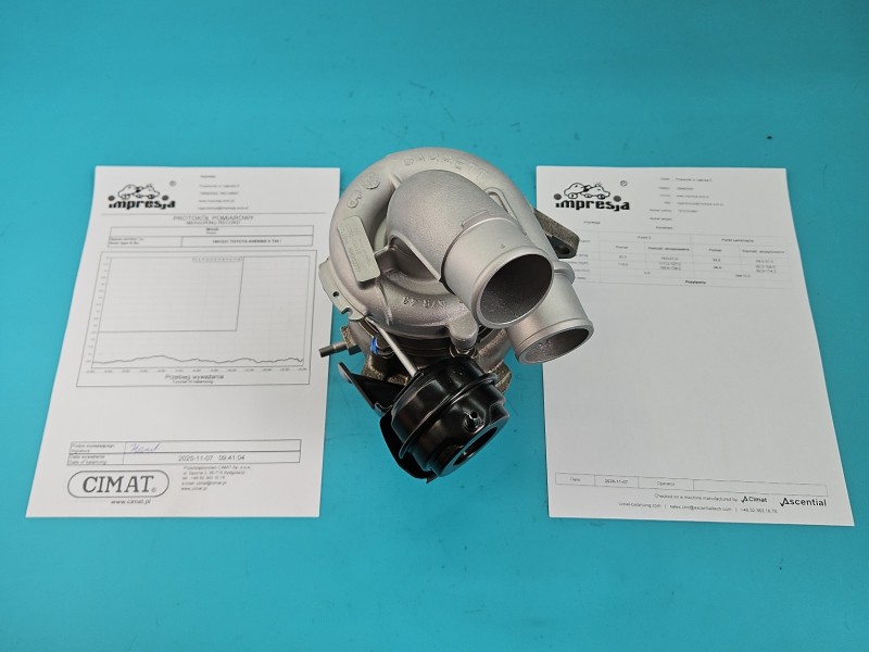 Turbosprężarka Regenerowana Toyota Avensis II T25 727210-1, HAK05277F, 17201-0G010 2.0 D4D 116KM