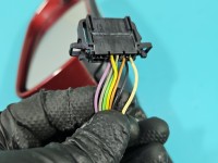 Lusterko prawe Skoda Octavia II Europa / 7pin / rysy na obudowie / wklejane szkło europa