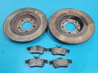 Tarcze hamulcowe tył klocki Citroen C5 II X7 2.0 hdi