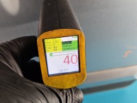 Drzwi tył prawe Honda Civic VIII UFO sedan 4d srebrny nh-700m