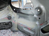 Błotnik tył prawy Mercedes W205 czarny 197 ćwiartka