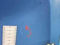 Drzwi tył prawe Renault Trafic II HB 5d niebieski DV489