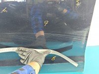 DRZWI PRZÓD LEWE KIEROWCY AUDI A6 C7 4d grafitowy LX5R