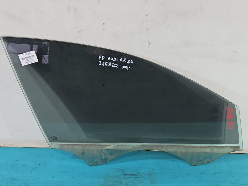 Szyba drzwi przód prawa AUDI A8 D4 4H sedan