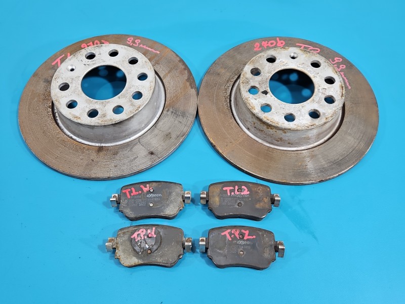 Tarcze hamulcowe tył klocki Seat Leon III 12- 2.0 tdi