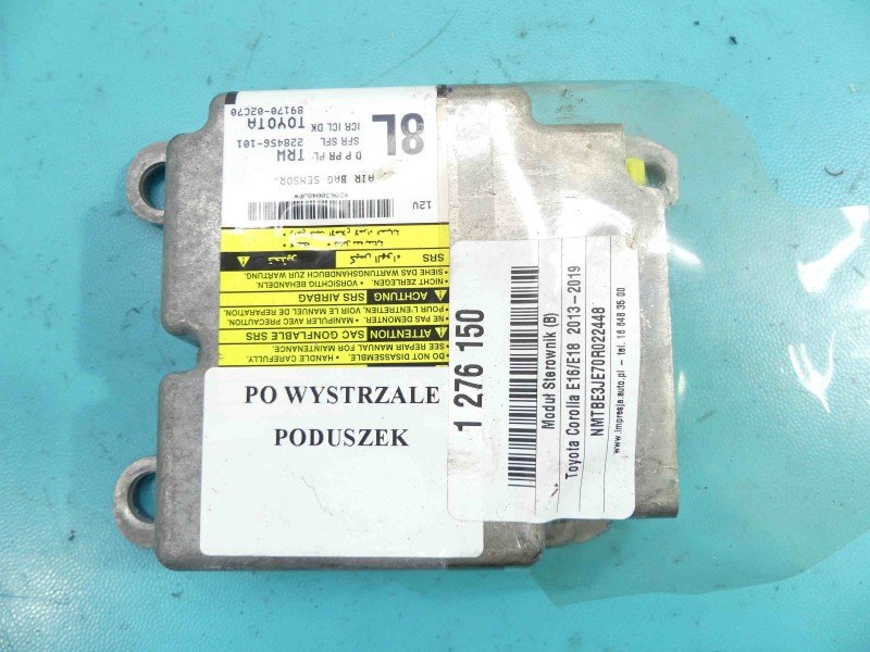 Sterownik poduszek airbag Toyota Corolla E16 E18 13- 89170-02C70