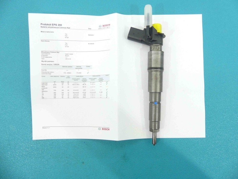 TESTOWANY Wtryskiwacz 0445115008 Bmw e65 3.0d M57N2 231KM