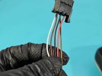 Lusterko lewe pin Mercedes Vaneo W414 HB 5d kolor srebrny europa