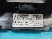 Konsola panel nawiewu Audi A3 8P 8P0820043AG, A2C53242446