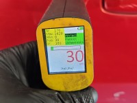 Drzwi tył lewe Mazda 3 I BK HB 5d CZERWONY 27A