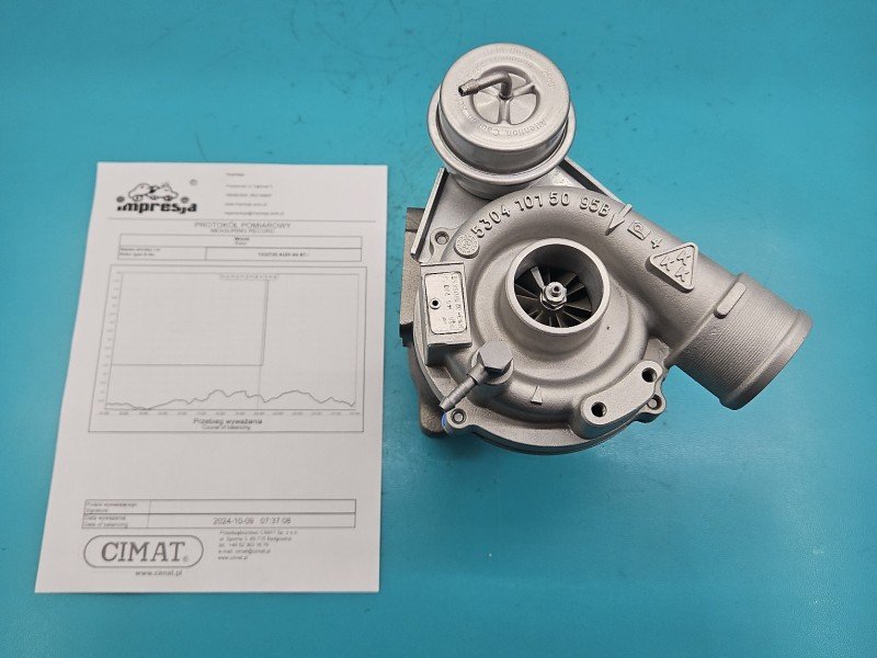 Turbosprężarka Regenerowana Audi A4 B7 K03-029, BD5852, 058145703J 1.8 T (ADR) 163KM