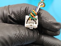 Lusterko lewe Citroen C-Crosser elektryczny, Europejska, Kod lakieru: X42, elektrycznie składane, uszkodzona obudowa 7 pin...