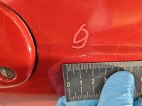 DRZWI PRZÓD LEWE KIEROWCY Honda Civic VI 5d czerwony