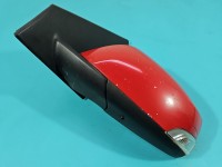 Lusterko lewe Renault Megane III czerwony, malowana, elektryczny, Europejska, Kod lakieru: DV727, rysy, odpryski, 9pin...