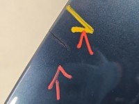 Błotnik przód lewy Citroen C4 Grand picasso I 06-13 błękitny KGQ