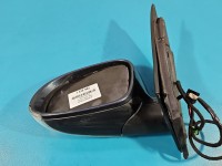 Lusterko lewe Vw Golf V elektryczny, Europejska, Kod lakieru: LC5F, Regulowane elektrycznie, składane ręcznie. Odpryski i...