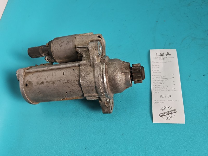 TEST Rozrusznik Skoda Scala 2019- 1.5 TSI (DXDB) 02M911021G, 0001179510