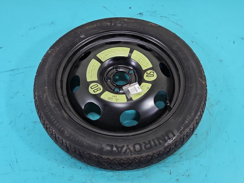 Koło zapasowe 18" dojazdowe dojazdówka Peugeot 3008 II Rozstaw śrub: 5x108, Uniroyal, 135 mm, Profil opony: 80, 4J et32...