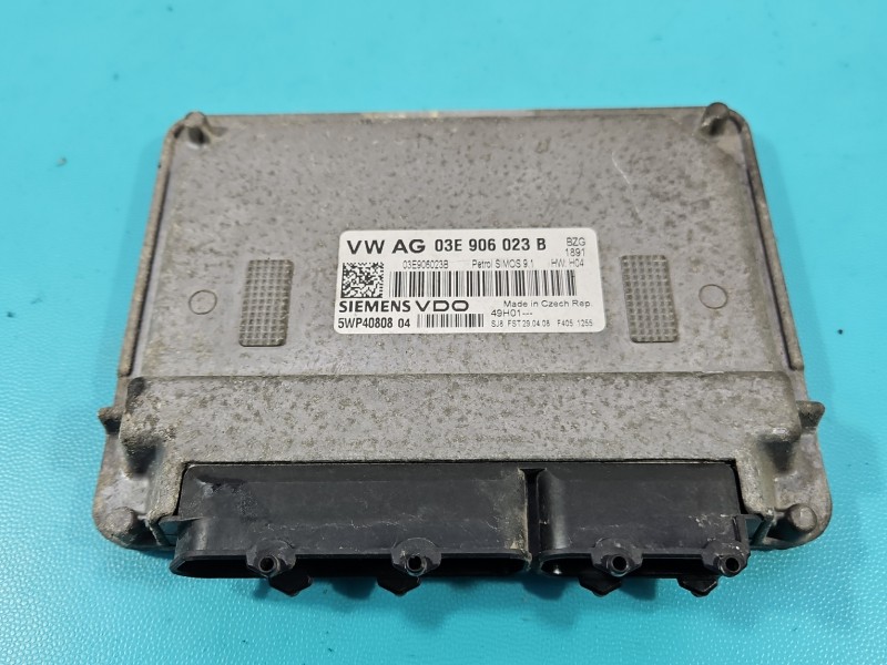 Komputer Sterownik silnika 03E906023B, 5WP40808 Skoda Fabia II 1.2 12V (BZG)