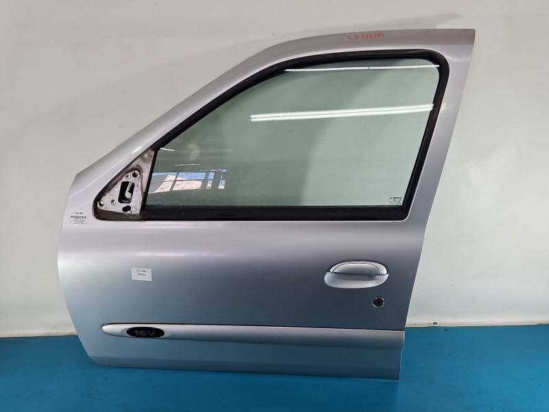 DRZWI PRZÓD LEWE KIEROWCY Renault Thalia I 4d srebrny