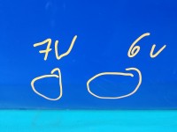 Drzwi tył lewe Skoda Fabia II HB 5d niebieski 4590