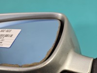 Lusterko lewe Audi A4 B5 przebarwienia na szkle, malowane, 5pin SREBRNY Ly7m europa