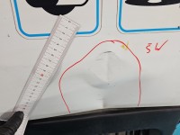 Drzwi tył lewe Ford Transit MK8 13-17 HB 5d biały