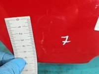 Błotnik przód prawy Peugeot 206 czerwony KKN