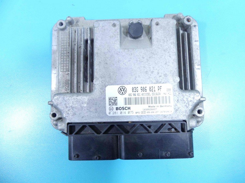 Komputer Sterownik silnika Vw Caddy III 2K 03G906021PF, 0281014075 1.9 tdi