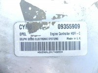 Komputer Sterownik silnika Opel Astra II G 09355909 1.4 16V