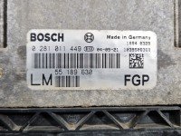 Komputer Sterownik silnika 55189630, 0281011449 Opel Signum 1.9 cdti