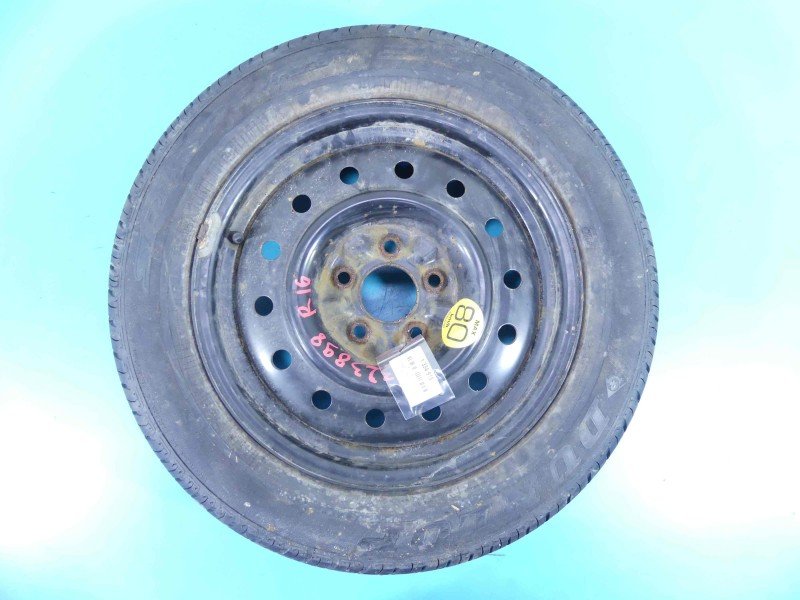 Koło zapasowe 16" dojazdowe dojazdówka Nissan Primera P12 Średnica felgi: 16", 5x114.3, Dunlop, Kod producenta: 12B25,...