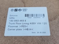 Wykładzina bagażnika podłoga Vw Up! 1S0863463E
