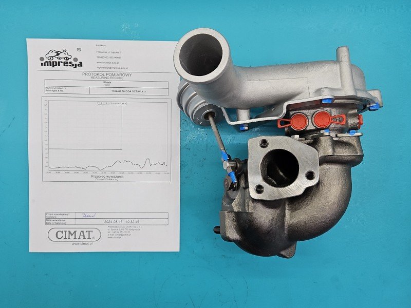 Turbosprężarka Regenerowana Skoda Octavia I K03-011, 06A145704, BC5007195 1.8 T 150KM